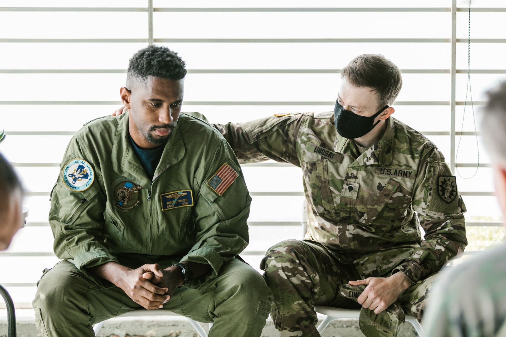 Veteran in a supportive setting